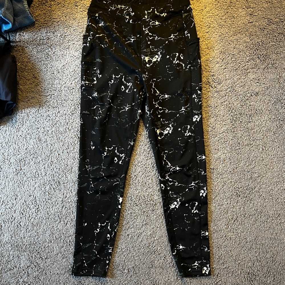 POP Fit Marble Patterned Leggings